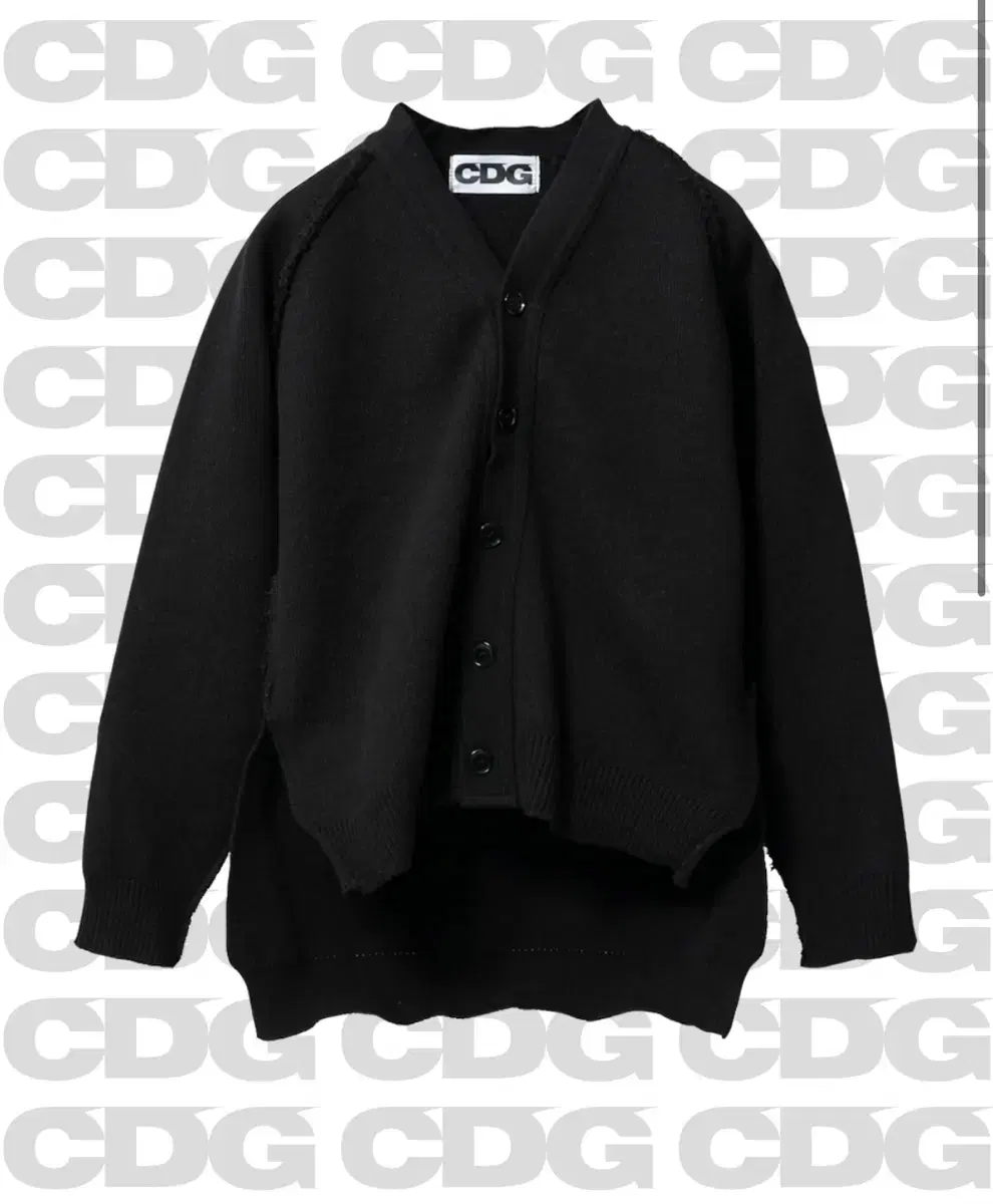 CDG long back cardigan L